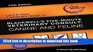 [PDF] Blackwell s Five-Minute Veterinary Consult: Canine and Feline Free Online