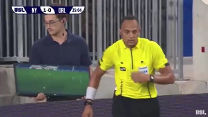 Referee Was Helped With A Video For The First Time Ever In Football During NYRB vs Orlando City!