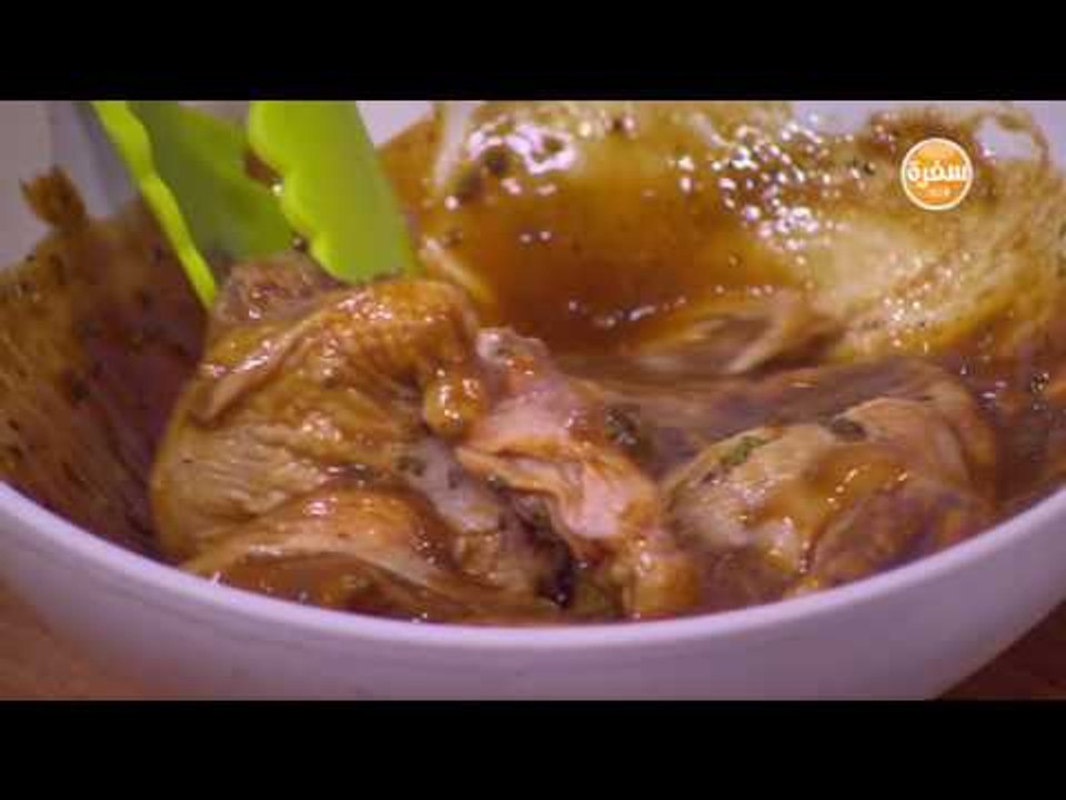 صدور الدجاج الخشتية - بواقي صدور الدجاج مع صوص الفجل الأحمر | طبخة ونص الحلقة كاملة