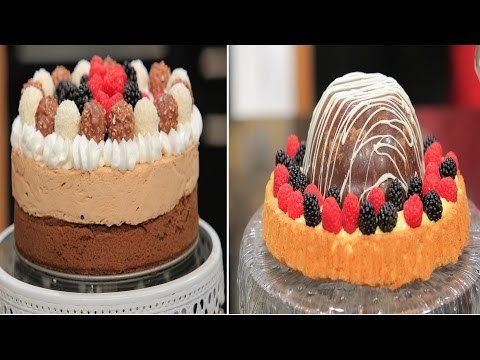 كيكة بالكسترد والفواكهة - كيكة الشكولاتة والقهوة | زعفران وفانيلا حلقة كاملة