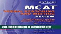 [PDF] Kaplan MCAT Verbal Reasoning and Writing Review Download Online
