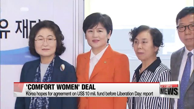 Korea hopes for agreement on 'comfort women' fund by Liberation Day: report