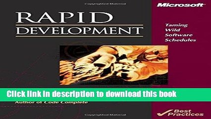 [Download] Rapid Development: Taming Wild Software Schedules Kindle Collection