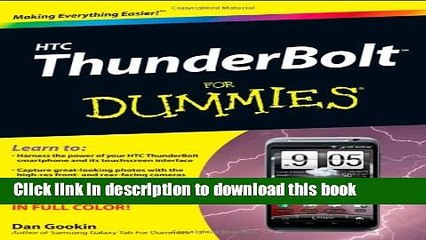 [Read PDF] HTC ThunderBolt For Dummies Download Free