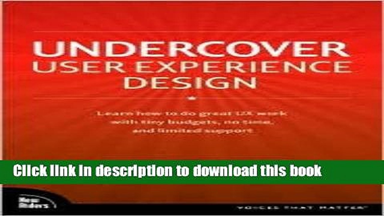 [Read PDF] Undercover User Experience Design 1st (first) edition Text Only Ebook Free