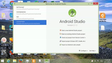 2, Di chuyển giữa các activity chương 1 Android Application Development Cookbook, 2nd Edition