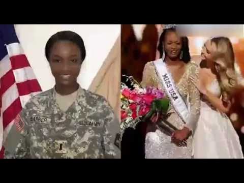 Miss USA Crowning Moment - Army officer (Deshauna barber) from DC wins Miss USA 2016