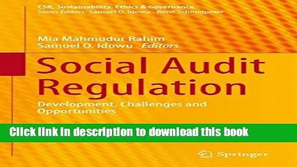 [Download] Social Audit Regulation: Development, Challenges and Opportunities (CSR,