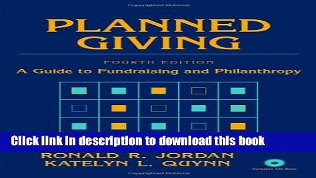 [Download] Planned Giving: A Guide to Fundraising and Philanthropy Paperback Free