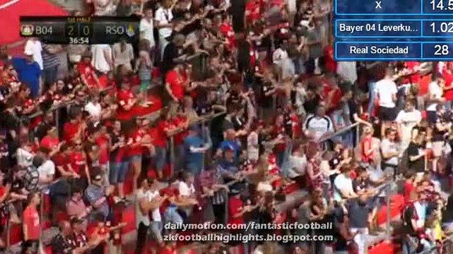 Javier Chicharito Hernández Goal HD - Bayer Leverkusen 2-0 Real Sociedad 13.08.2016