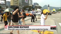 Korea still in grips of intense heatwave, some respite from Sunday