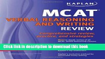 [Popular Books] Kaplan MCAT Verbal Reasoning and Writing Review Full Online