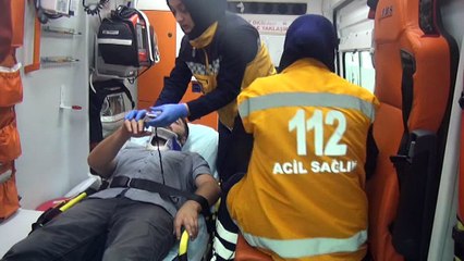 OTOMOBİL PARÇALANDI, 150 METRE SÜRÜKLENDİ