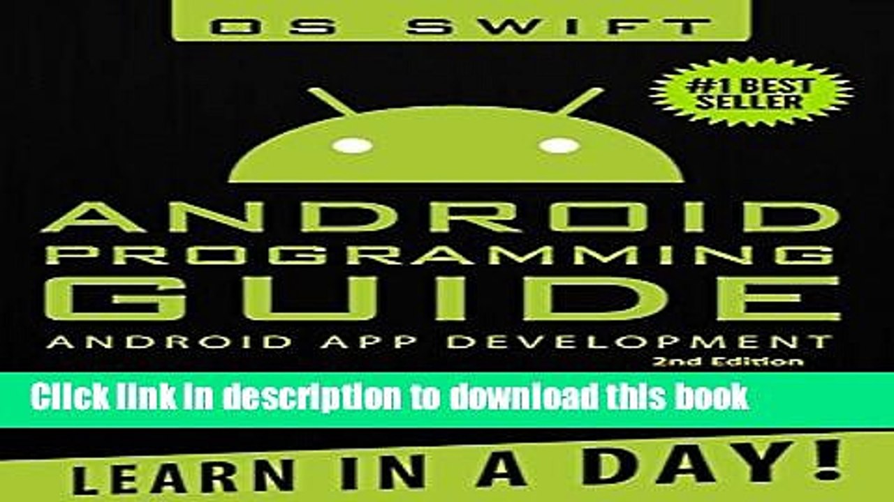 [Download] Android: App Development   Programming Guide: Learn In A Day! Hardcover Online