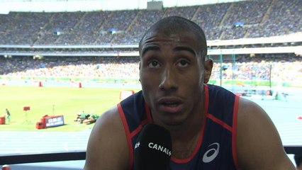 Jeux Olympiques 2016 - Athlétisme (100 M) - La réaction de Jimmy Vicaut après les séries