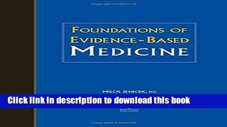 [Popular Books] Foundations of Evidence-Based Medicine Free Online