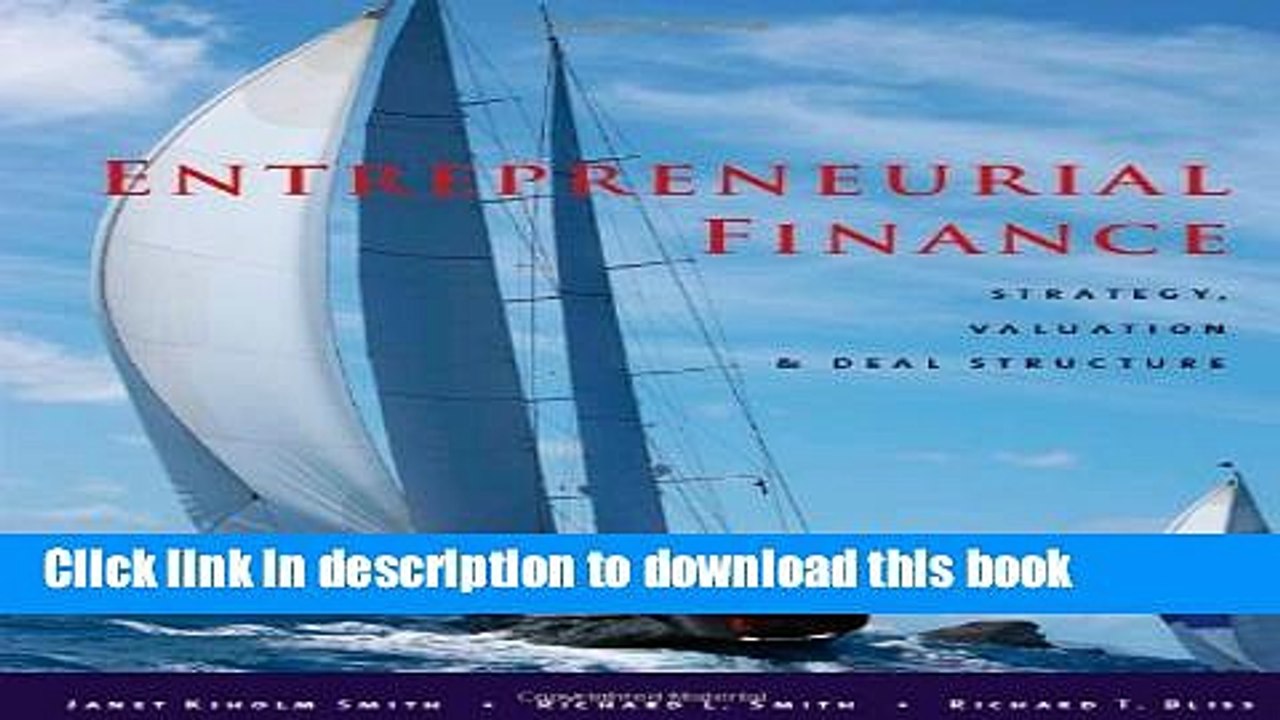 [Download] Entrepreneurial Finance: Strategy, Valuation, and Deal Structure Hardcover Online