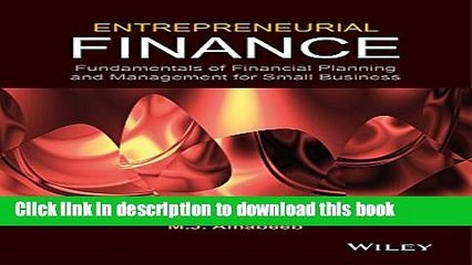 [Download] Entrepreneurial Finance: Fundamentals of Financial Planning and Management for Small