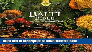 [Download] Pat Chapmans Balti Bible Hardcover Free
