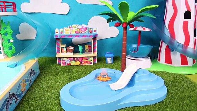 ❤ PEPPA PIG ❤ Peppa va al parque acuático | Vídeos de Juguetes en Español