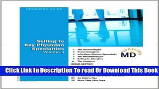 [Download] Selling to Key Physician Specialities: Volume 2 Kindle Online
