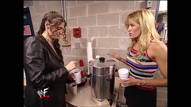 Stephanie McMahon-Helmsley & Lilian Garcia Backstage SmackDown 01.24.2002 (HD)