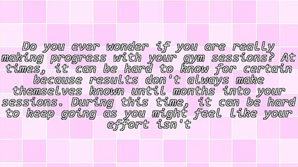 Exercises and Workouts - Four Signs Your Workout Program Is Working