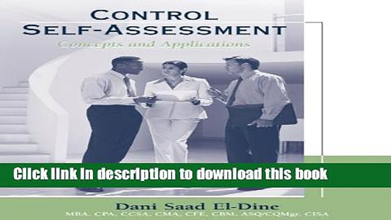 [Download] Control Self-Assessment: Concepts and Applications Paperback Free