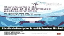 [Download] Construction de savoirs et de pratiques professionnelles Kindle Online