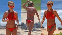 Britney Spears Strips Down in Wet Bikini at Beach