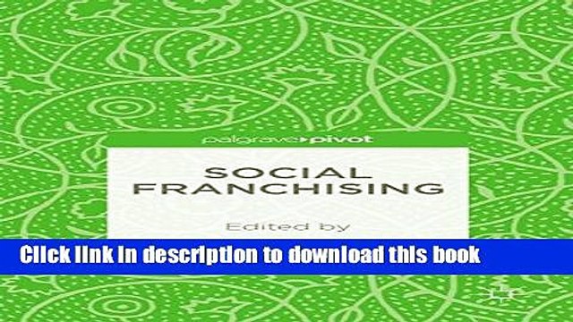 [Download] Social Franchising Hardcover Free