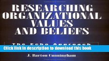 [Download] Researching Organizational Values and Beliefs: The Echo Approach Kindle Free