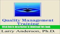 [Download] Quality Management Training Paradigms Paperback Collection