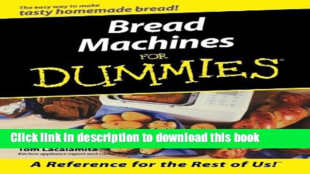 [Download] Bread Machines For Dummies Kindle Collection
