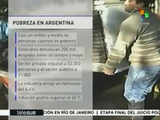 Argentina: pobreza y vulnerabilidad laboral a la alza