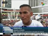 Jóvenes venezolanos reiteran respaldo a Revolución Bolivariana