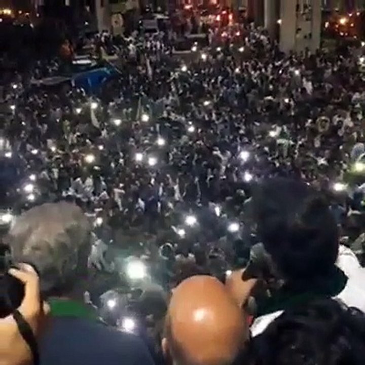 Check The Amazing Crowd In Imran Khan’s "Ehtisab Rally" In Rawalpindi - Aerial View