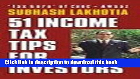 [Popular] 51 Income Tax Tips for Investors Hardcover Online