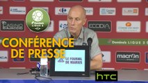 Conférence de presse Gazélec FC Ajaccio - Havre AC (1-1) : Jean-Luc VANNUCHI (GFCA) - Bob BRADLEY (HAC) - 2016/2017