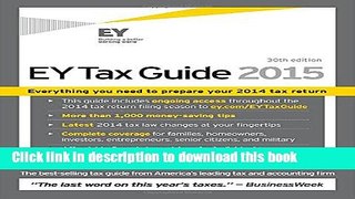 [Popular] EY Tax Guide 2015 Hardcover Free