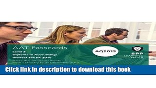 [Popular] AAT - Indirect Tax FA 2016: Passcards Hardcover Online