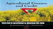 [Popular] Agricultural Finance and Credit Paperback Free