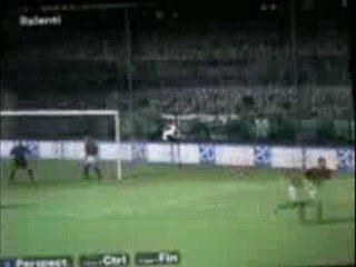 Scholes volée (corner)