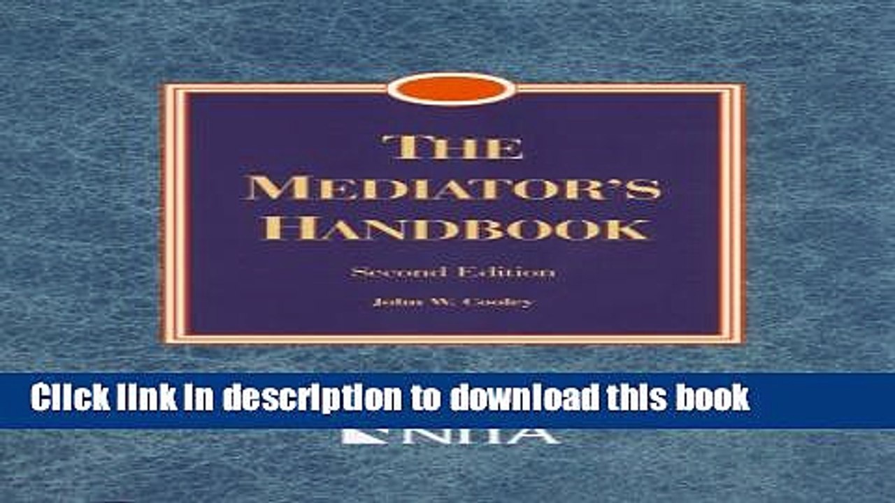 [Download] The Mediator s Handbook Hardcover Collection