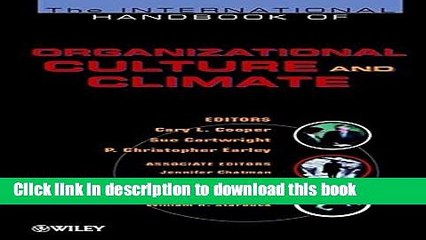[Download] The International Handbook of Organizational Culture and Climate Hardcover Free