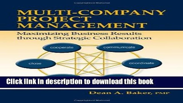 [Download] Multi-company Project Management: Maximizing Business Results through Strategic