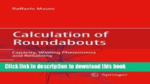 [Download] Calculation of Roundabouts: Capacity, Waiting Phenomena and Reliability Paperback Online