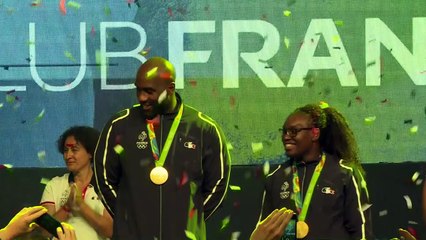 Rio-2016: Teddy Riner accueilli en héros au Club France