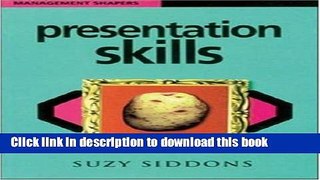 [Download] Presentation Skills (Management Shapers) Hardcover Free