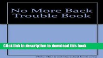 [Popular] No More Back Trouble Book Hardcover Online